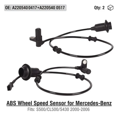 Sensor ABS para Mercedes S500 CL500 S430 2000-2006 OEM A2205400417/A2205400517 Foto 1 de 4