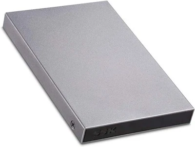 SSK Aluminum USB3.0 to SATA 2.5” External Hard Drive Enclosure Silver  - Image 1 of 4