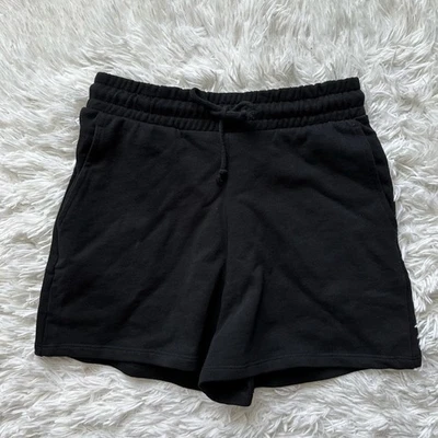 Zara Loungewear High Rise Cotton Shorts Black Size S - Image 1 of 4
