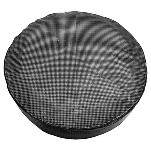 1964-81 GM Trunk Luggage Compartment Spare Spare Tire Cover Grey Houndstooth 14" - Picture 1 of 9