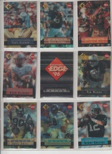 1996 COLL. EDGE FOOTBALL COMPLETE 25-CARD QUANTUM MOTION SET ALL SERIAL #90/500 - Picture 1 of 3