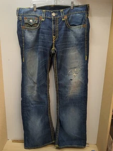 Jeans True Religion billy super t 38 x 32 accenti vintage taglio stivale Y2K USA - Foto 1 di 9