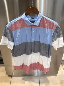 Express Short Sleeve Button Down Shirt Size XL - Picture 1 of 3