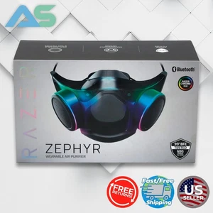 Razer Zephyr Wearable Transparent Air Purifier with Chroma RGB, Bluetooth - Picture 1 of 11