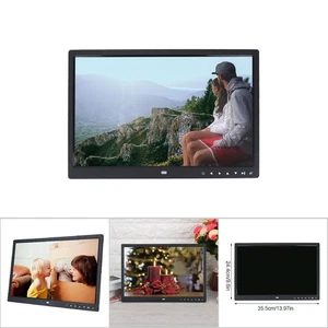 15inch 1280 * 800 HD TFT LED Screen Digital Photo Frame Alarm Clock Movie Pl Fit - Picture 1 of 9