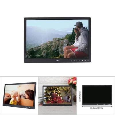 15inch 1280 * 800 HD TFT LED Screen Digital Photo Frame Alarm Clock Movie Pl Fit - Image 1 of 4