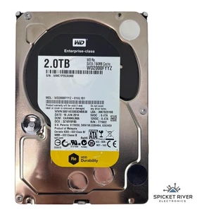 WD WD2000FYYZ 2TB SATA 7.2K RPM 64MB Cache 3.5-Inch Enterprise Hard Drive HDD - Picture 1 of 3