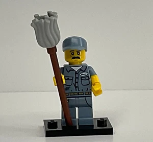 Lego Collectible Minifigure Series 15, Set # 71011 - Janitor - Picture 1 of 2