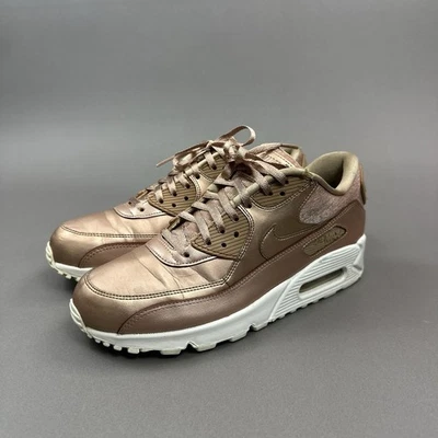Nike Air Max 90 Mujer Talla 9.5 Premium Metálico Bronce Oro Rosa 896497-902 Foto 1 de 4