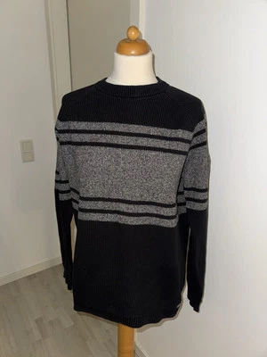 C&A Angelo Litrico Strickpulli Strick Pullover Pulli Oberteil Schwarz Grau XL - Bild 1 von 3