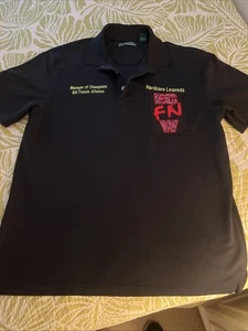 ECW Bill Fonzie Alfonso Subverts Golf Shirt Hardcore Legends EC FN W Ring Worn - Picture 1 of 5