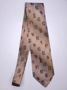 Corbata formal Ermengildo Zegna para hombre 58"Lx3,75"W corbata de cuello marrón - Imagen 1 de 5