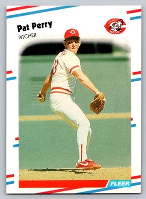1988 Fleer #244 Pat Perry Cincinnati Reds - Image 1 of 2