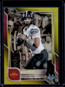 2025 Bowman Chrome U Rocco Becht Prospects Yellow Refractor #69/350 - Picture 1 of 2