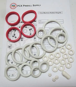 1983 Zaccaria Time Machine Pinball Machine Rubber Ring Kit - Picture 1 of 1