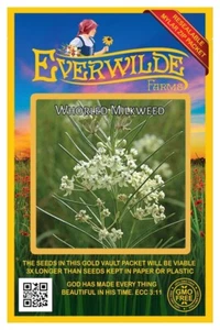 100 Whorled Milkweed Wildflower Seeds - Everwilde Farms Mylar Seed Packet - Picture 1 of 2