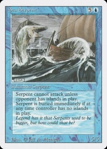 MTG Sea Serpent x4 Revised Edition Common LP Playset - Picture 1 of 1