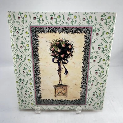 Álbum de fotos vintage CR Gibson página magnética topiario inglés floral años 90 Foto 1 de 4