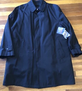NUEVO LONDON NIEBLA Hombres Nrg2000 Ultimate Negro Lluvia/Trinchera Abrigo Delineador Talla L - Imagen 1 de 6