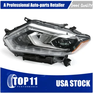 Driver Side For 2014 2015 2016 Nissan Rogue Projector Headlights w/LED DRL - Picture 1 of 13