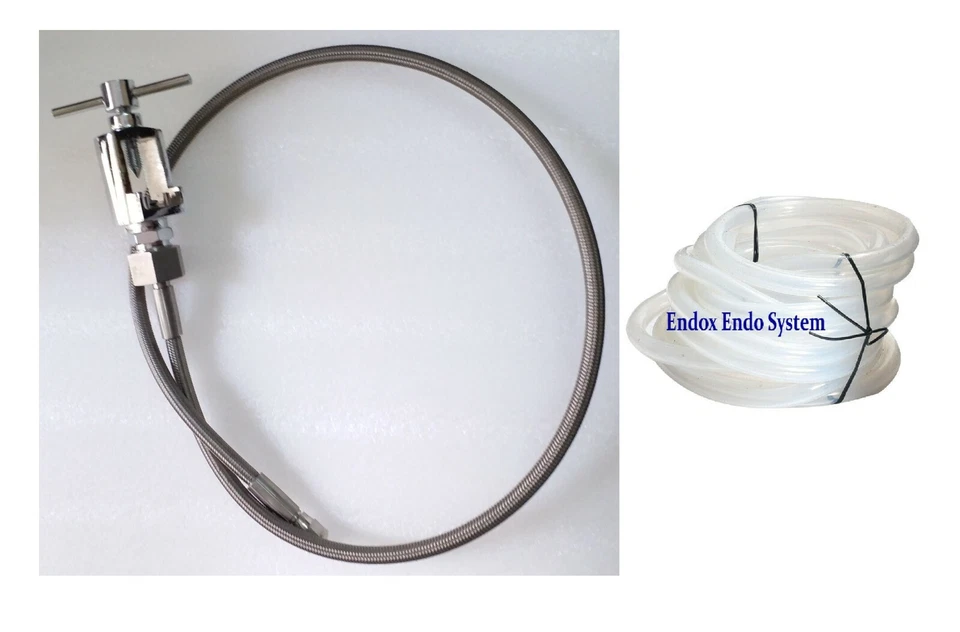 Tubo de manguera de laparoscopia pasador válvula índice malla SS tubo de paciente para insuflador 2 piezas Foto 1 de 4