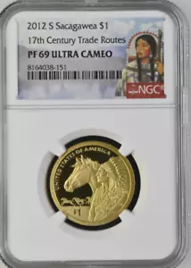 2012 S Sacagawea $1 17th Century Trade Routes NGC PF 69 Ultra Cameo - Picture 1 of 2