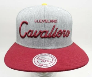 NBA Cleveland Cavaliers Sombrero Mitchell & Ness Snapback Gorra Gris y Rojo Sombrero  - Imagen 1 de 9