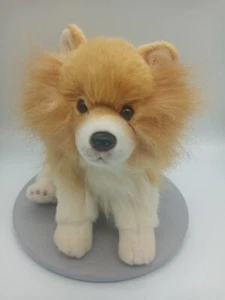 Peluche realista Demdaco Nat & Jules Pomerania perro cachorro 12" - Imagen 1 de 12