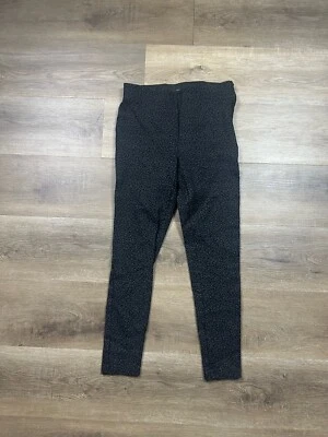 Pantalones Ann Taylor Estampado Leopardo Mujer XSP Petite Negro Gris AOP Elastizados Foto 1 de 4