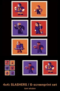 NYCC Exclusive SLASHERS Jason Set by Tom Whalen Print In Hand - Picture 1 of 4