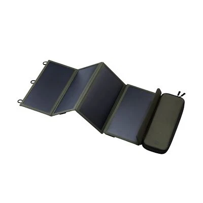 ELECOM NESTOUT Portable Solar Panel, Dual USB-A Ports, 28W Power Generation C... - Image 1 of 4