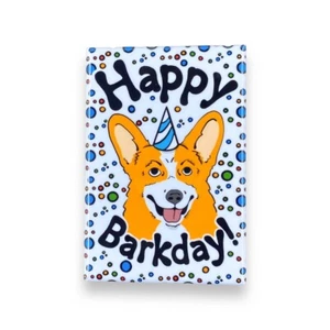 Magnete gallese cane Corgi buon compleanno decorazione ritratto animale domestico regalo 2x3" fatto a mano - Foto 1 di 5
