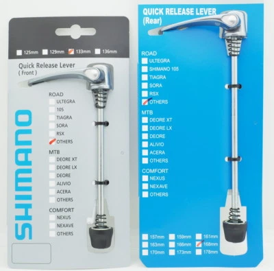 Shimano Ultegra WH-RS700-C30 Front & Rear  Quick Release/Skewer Set 133mm+168mm - Image 1 of 3