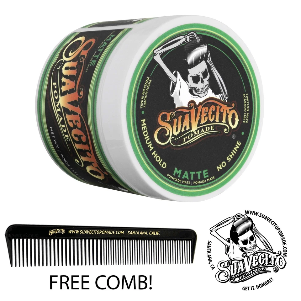 Suavecito Matte Pomade 4 oz. Lata - Imagem 1 de 4
