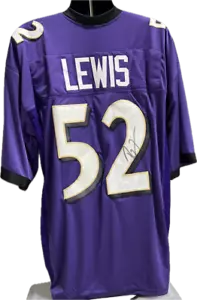 Ray Lewis Autographed Signed Ravens Home Football Jersey JSA Authentic - Picture 1 of 5