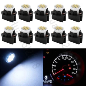 10x White Instrument Panel Cluster 8SMD LED Light Bulb Dashboard + PC194 Sockets - Bild 1 von 8