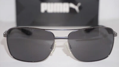 Nuevas gafas de sol PUMA Aviator Rutenium negras humo PU0063S 002 59 16 140 Foto 1 de 4