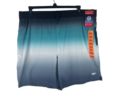 Pantalones Cortos de Natación Speedo Gradient XXL Azul/Gris Ombre Cintura Elástica de Secado Rápido Foto 1 de 4