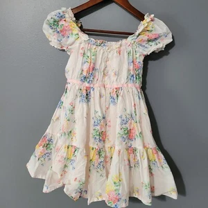 Vestido Janie and Jack Niñas Talla 5 Floral En Niveles Domingo Forrado Primavera Verano - Imagen 1 de 15