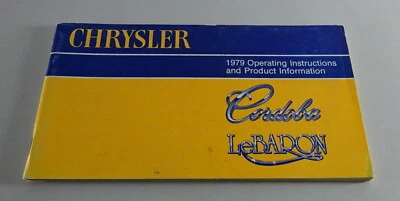 Manuale Del Proprietario / Libretto Chrysler Cordoba / Lebaron Anno 1979 - Immagine 1 di 2