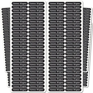 Namensaufkleber / Aufkleber - 36x7 mm - 300 Stück für Kinder, Schule KITA Stifte - Bild 1 von 85