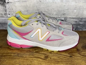 New Balance Tennis Shoes Trainers GK888GR2 Grey / Rainbow Women’s Size 7 - Picture 1 of 12