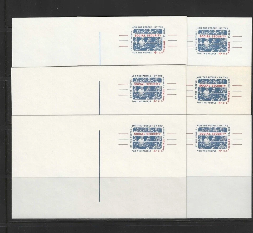 New Small Pack of 6 UX51 U. S. Mint Postal Cards - Image 1 of 1