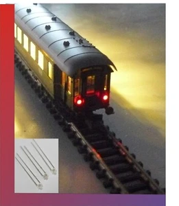 Zugschlußbeleuchtung Waggonbeleuchtung Schlußlicht Waggons mit 1,8mm LED - Bild 1 von 3