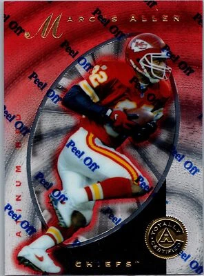 1997 Marcus Allen #38 Pinnacle Kansas City Chiefs MFBC#58 - Image 1 of 2