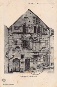 JUDAICA - Francia - CHABLIS - La Sinagoga, Calle Judía - Publicación Philippon - Imagen 1 de 2