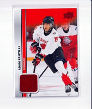 ADAM FANTILLI '23/24 Upper Deck TEAM CANADA RED FOIL card #9