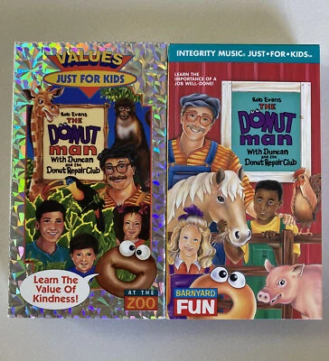 At The Zoo & Barnyard Fun Rob Evans The Donut Man With Duncan & The Don VHS 1993 Foto 1 de 4