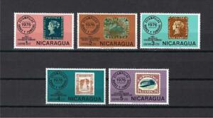 Nicaragua 1976 Sc# 1038-42 Rare stamps of Mauritius Australia Jamaica US MNH