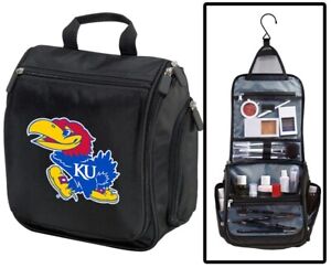 University of Kansas Cosmetic Bag- Shaving Kit -Travel Bag Dopp Kit Men Women Te